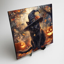 Wall Art for Halloween - Black Cat