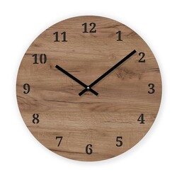 Design Wall Clock - Basic | Tobacco Oak