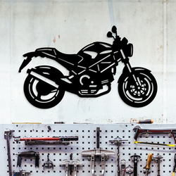 Drevená motorka - Ducati Monster | Čierna