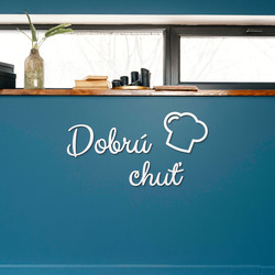 Drevený nápis do kuchyne - Dobrú chuť