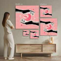 Štýlový pop-art obraz - Pink Love