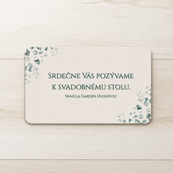Pozvánka z dreva k svadobnému stolu - Vetvička