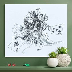 Drevený obraz do obývacej izby - Joker 