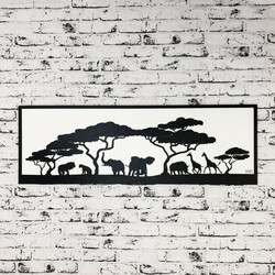 Fa falikép - Afrika | Fehér / Fekete