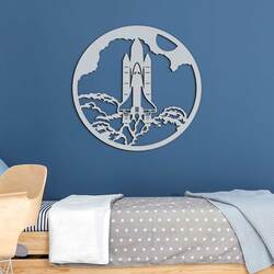 Decoration for Children&#039;s Room - Rocket | Silver