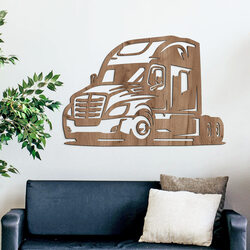 Wooden Wall Art - Truck | Tobacco Oak