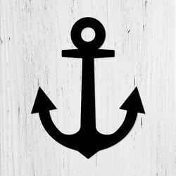 Lodná kotva z dreva  | Čierna