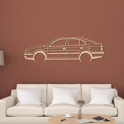Drevená silueta auta - Škoda Octavia | Javor