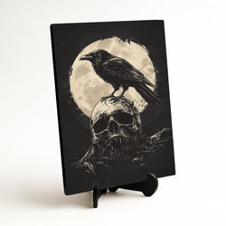 Mystical Wall Art - Black Raven