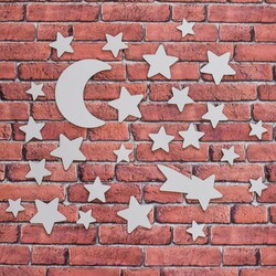 Stickers for Children&#039;s Room - Stars | Silver