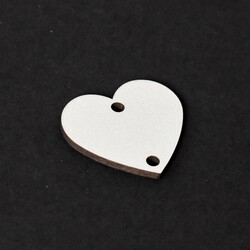 Srdiečka s oceľovým krúžkom - 10 ks | Biela