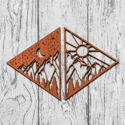 Fa falikép - Éjszaka és Nappal | Cseresznye