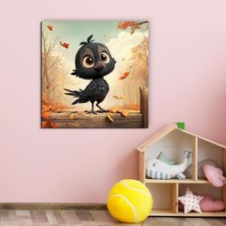 Modern decoration for a children's room - Crow