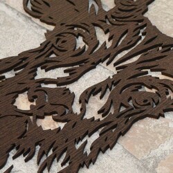 Wooden Wall Art - Deer | Wenge
