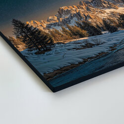 3-dílný obraz - Hory za stromy