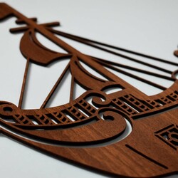 Wall Sticker for Boys - Pirate Ship | Walnut