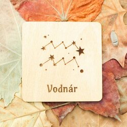 Podložka pod pohár - Znamenie zverokruhu Vodnár