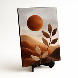 Abstraktný drevený obraz - Solara