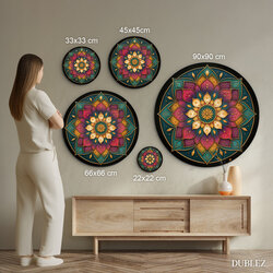 Wooden wall mandala - Inner journey