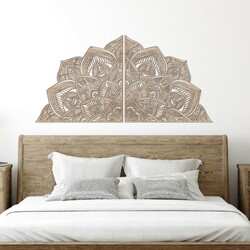 Half Mandala above the Sofa - Luna | Oak Sonoma