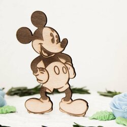 Drevená figúrka na tortu - Mickey mouse