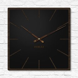 Dizajnové hodiny z dreva - Noir | Wenge