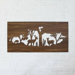 Vyrezávaný obraz na stenu - Príroda  | Orech