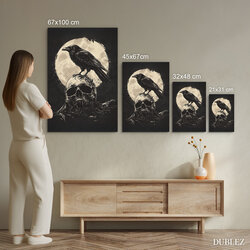 Mystical Wall Art - Black Raven