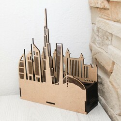 Dřevěný organizér na tužky - Dubai | Černá