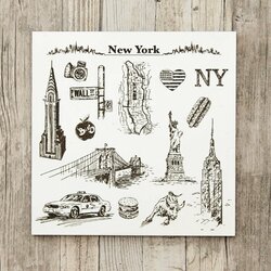 3D Wooden Wall Art - New York | White