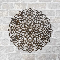 Wooden Mandala on the Wall - Yenefer | Walnut
