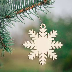 Wooden Christmas Snowflake