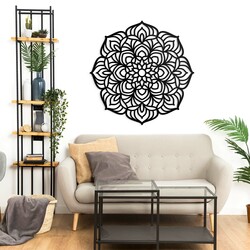 Mandala obraz na stenu - Ranné zore | Čierna