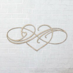 Romantic Wall Art - Infinity Love | Oak Sonoma