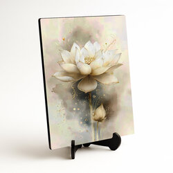 Dřevěný obraz - Lotosový květ