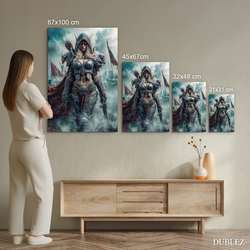 Dřevěný obraz z hry WoW - Bojovnice Sylvanas