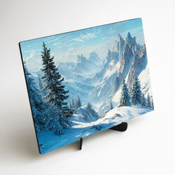 Moderný obraz do obývačky - Zasnežené hory