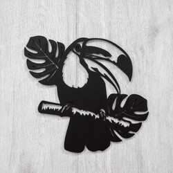 Wooden Wall Art - Toucan | Black