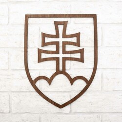 Štátny znak SR na stenu | Orech