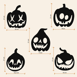 Wooden Halloween Decor - Pumpkins