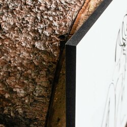 Wooden Wall Art - Female Nudes | White