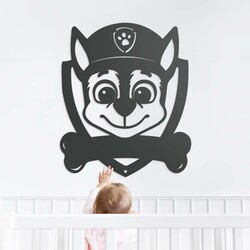 Rozprávkový obraz s menom - Labková patrola | Antracitovo-šedá