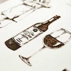 Wooden Wall Art for Restaurant - French Café | White