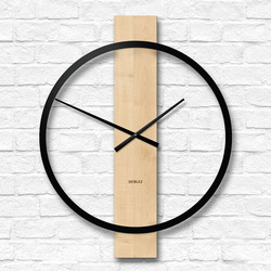 Minimalistické nástěnné hodiny - Circle Line | Javor
