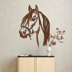 Wooden Wall Art - Horse | Walnut