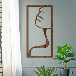 Vyřezávaný obraz - Linie ženy | Ořech