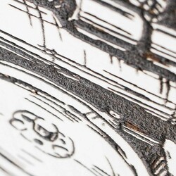 Wooden Picture for the Office - Retro Typewriter | White