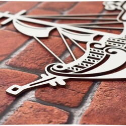 Wall Sticker for Boys - Pirate Ship | White