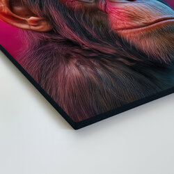 Pop-art painting - Chimpanzee with a cigar