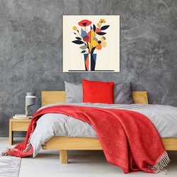 Wall Art of Abstract - Geometric Flowers